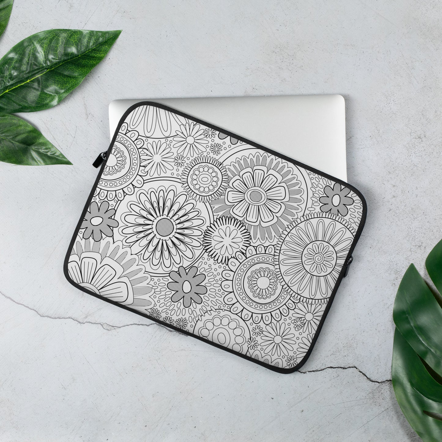 laptop sleeve - flowers