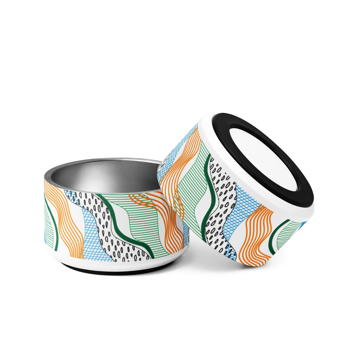 kibble bowl - small - squiggle