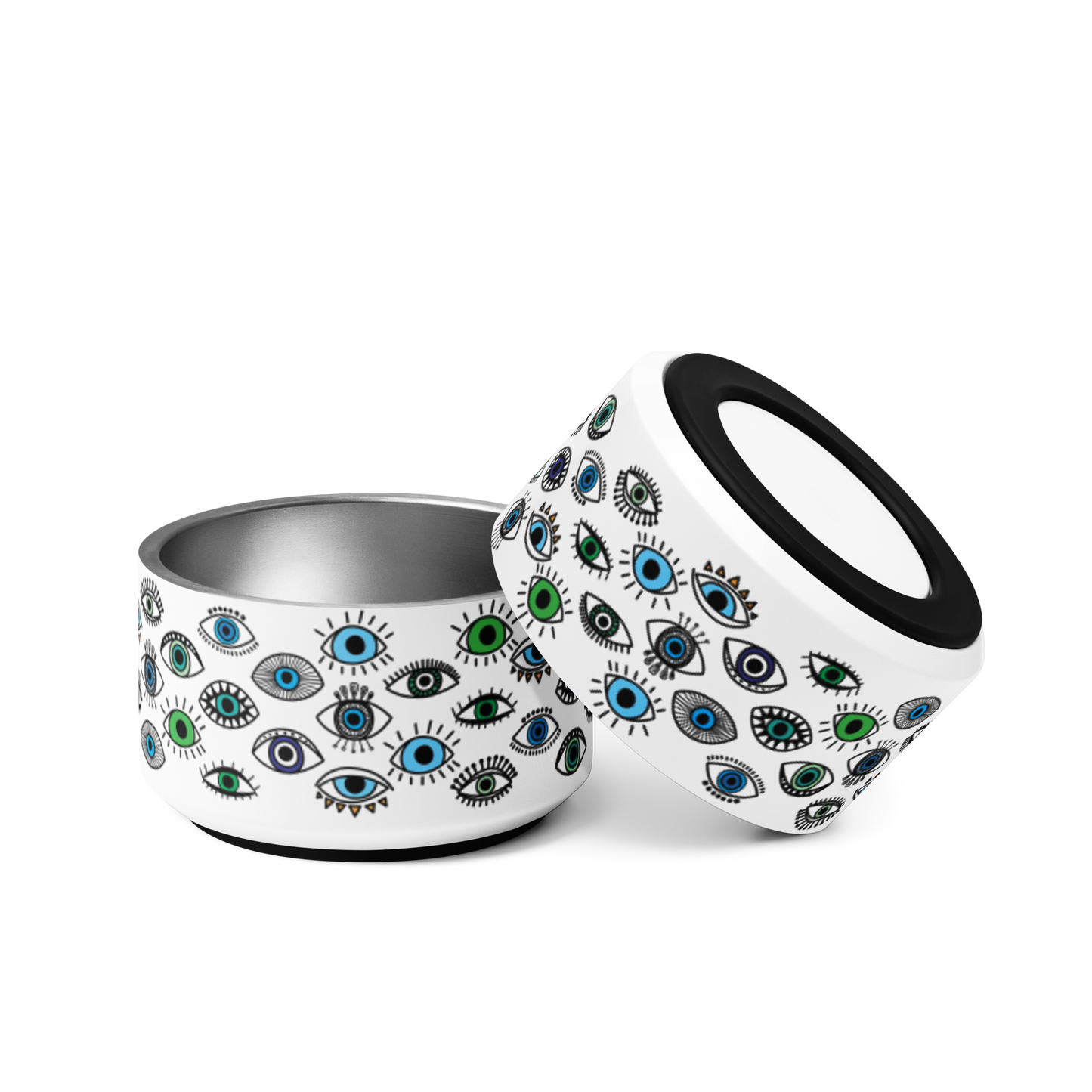 kibble bowl - small - eyes
