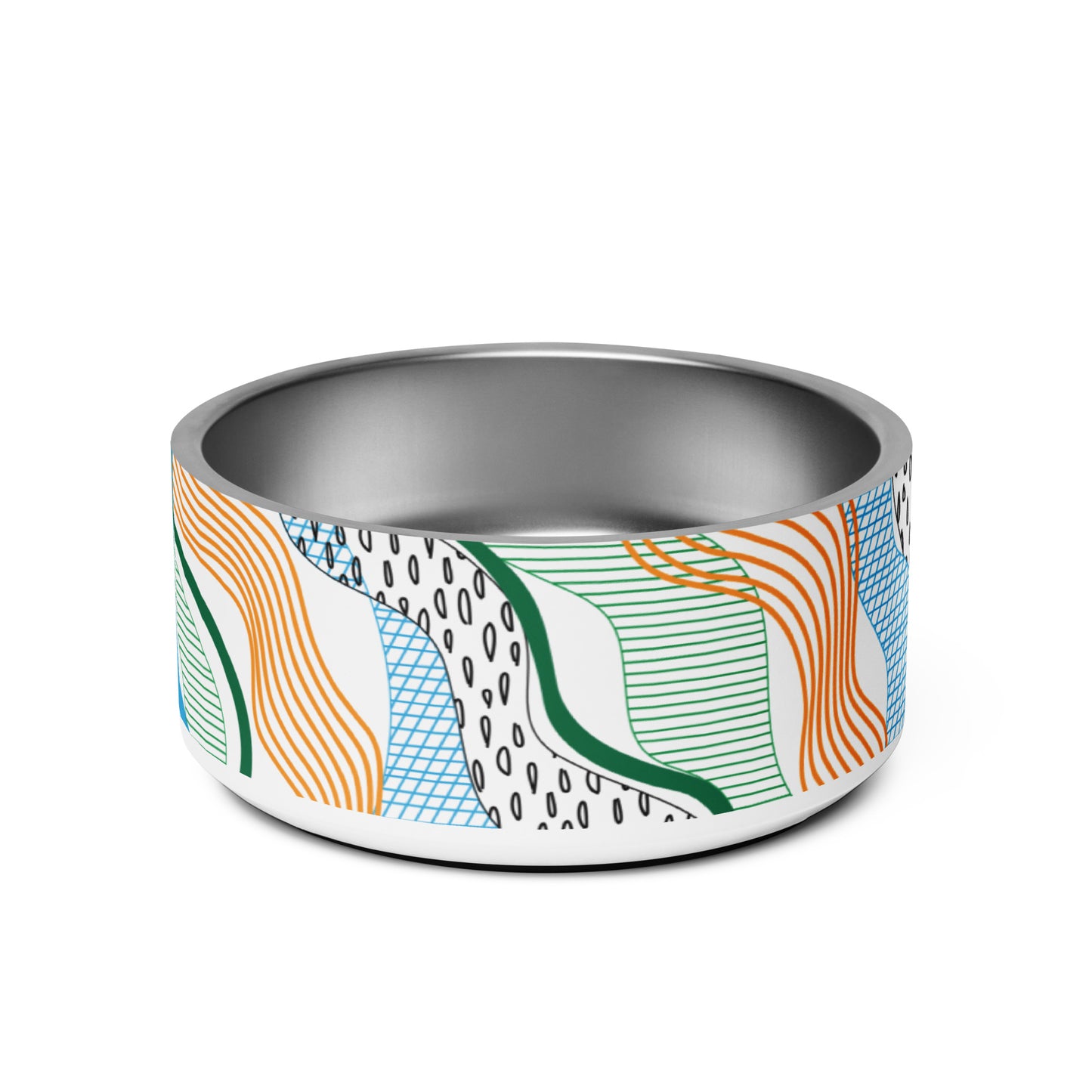 kibble bowl - large - squiggle