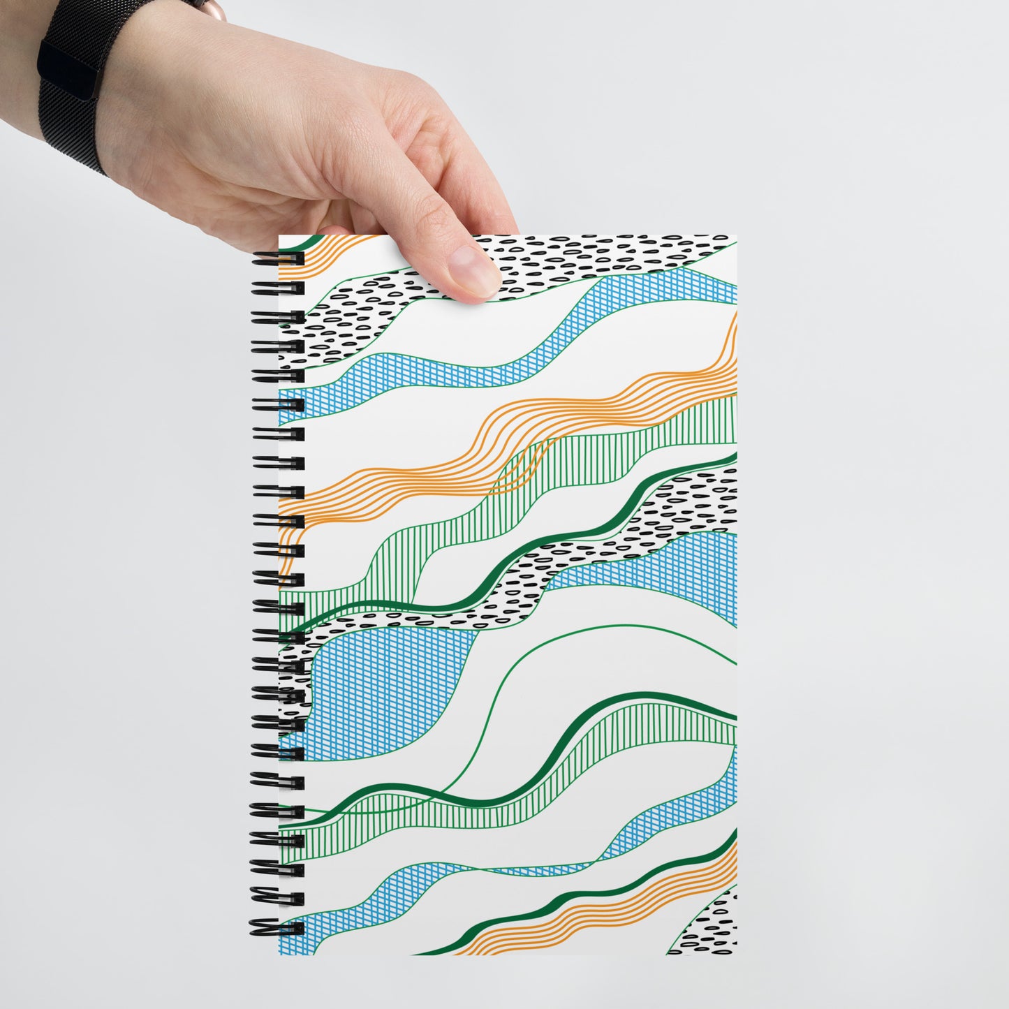 spiral notebook - small - squiggle