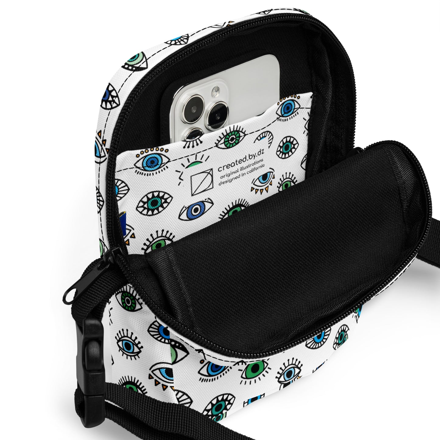 cross body bag - eyes