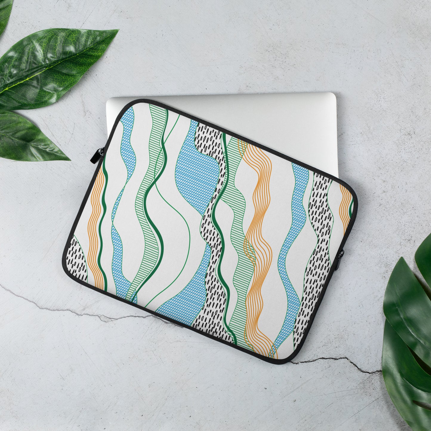 laptop sleeve - squiggle