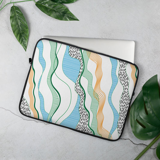 laptop sleeve - squiggle