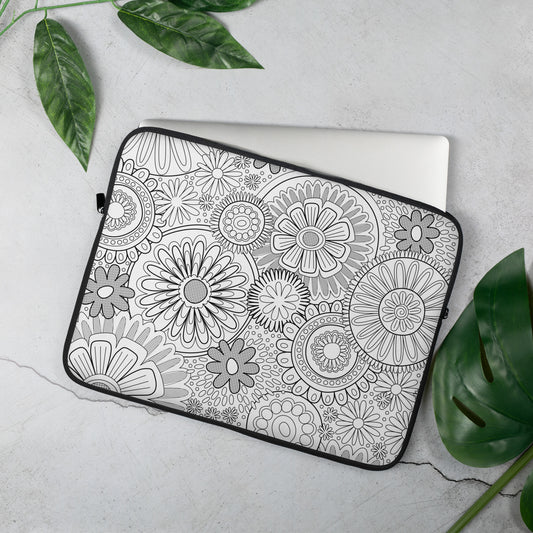 laptop sleeve - flowers