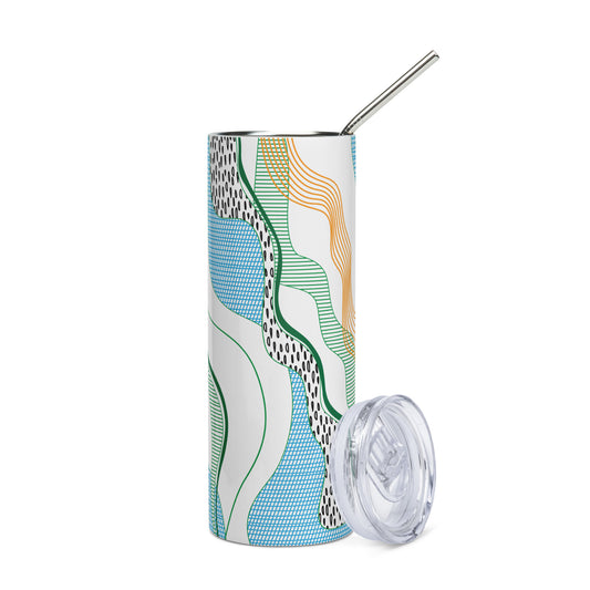 stainless steel tumbler - squiggle